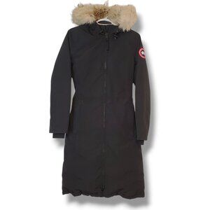 Canada Goose Kensington Parka long down winter coat black size XS